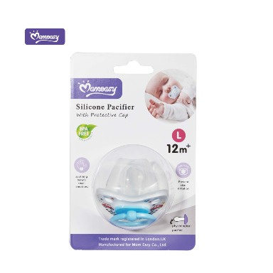 Momeasy Silicone Pacifiers with Cap | BPA-Free Baby Soothers