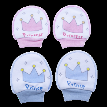 Baby Anti-Scratch Mittens Set – Soft Cotton Newborn Gloves