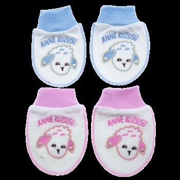 Baby Anti-Scratch Mittens Set – Soft Cotton Newborn Gloves