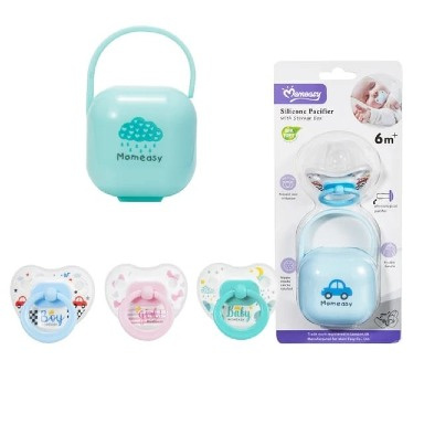 Momeasy Silicone Pacifier with Storage Box | BPA-Free Baby Soother