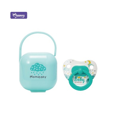 Momeasy Silicone Pacifier with Storage Box | BPA-Free Baby Soother