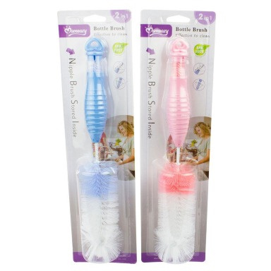 Momeasy 2-in-1 Baby Bottle & Nipple Brush | BPA-Free Cleaning
