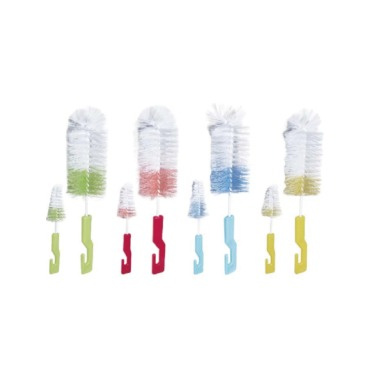 Momeasy 2-in-1 Baby Bottle & Nipple Brush Set | BPA-Free Cleaning