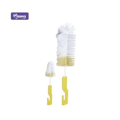 Momeasy 2-in-1 Baby Bottle & Nipple Brush Set | BPA-Free Cleaning