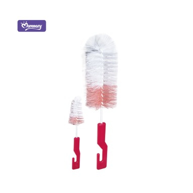 Momeasy 2-in-1 Baby Bottle & Nipple Brush Set | BPA-Free Cleaning