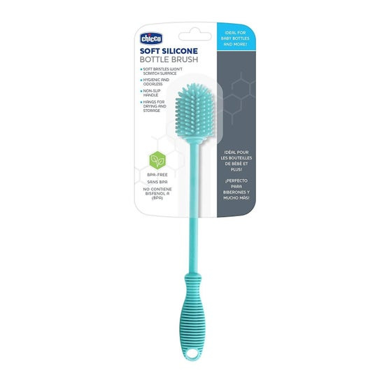 Chicco Silicone Baby Bottle Brush | BPA-Free & Hygienic