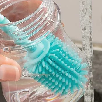 Chicco Silicone Baby Bottle Brush | BPA-Free & Hygienic