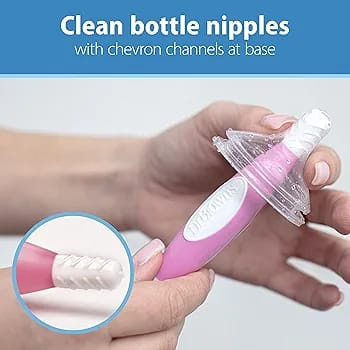 Dr. Brown's Reusable Sponge Baby Bottle Cleaning Brush | BPA-Free