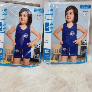 Kids’ Cotton Undershirt & Shorts Set – Boys & Girls | Jeune Clair