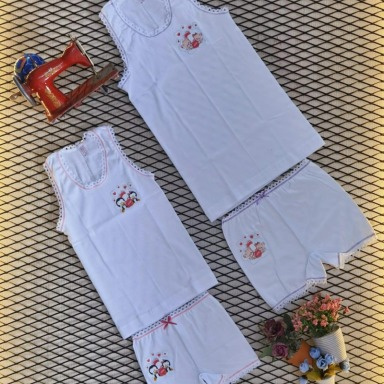 Kids’ Cotton Undershirt & Shorts Set – Boys & Girls | Jeune Clair