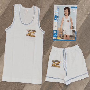 Kids’ Cotton Undershirt & Shorts Set – Boys & Girls | Jeune Clair