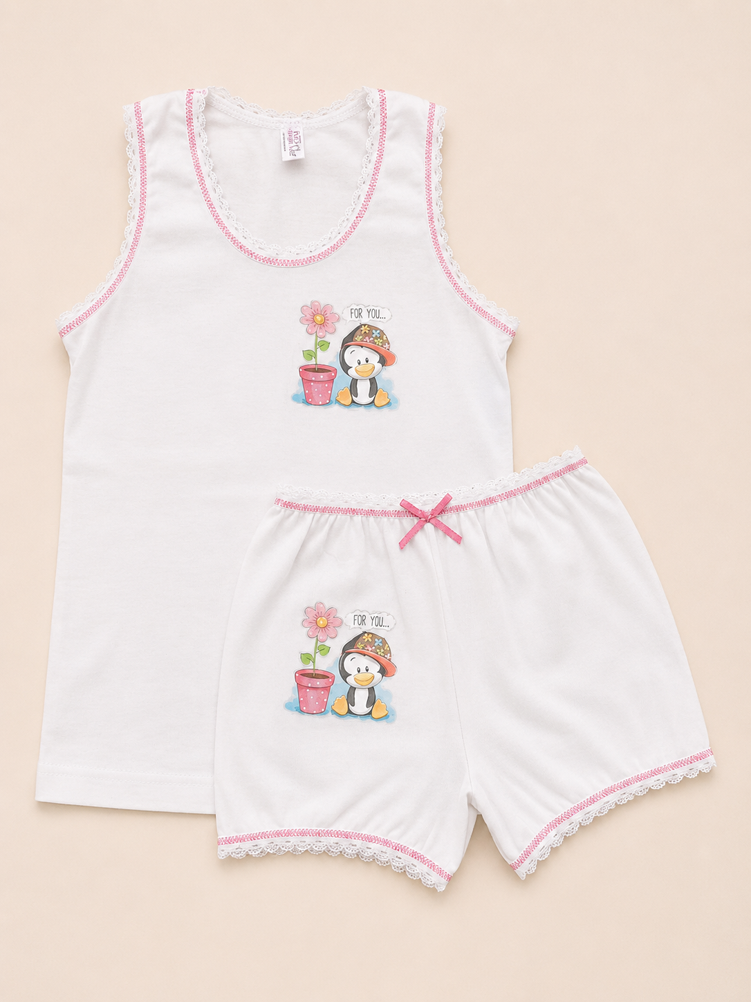 Kids’ Cotton Undershirt & Shorts Set – Boys & Girls | Jeune Clair
