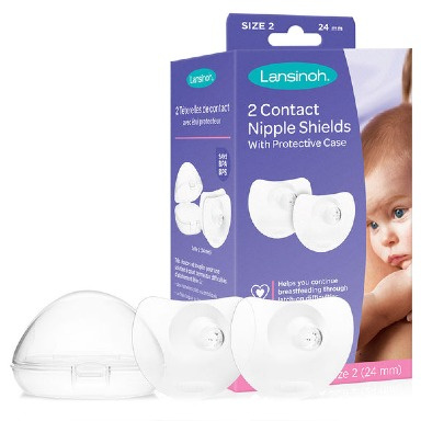 Lansinoh Contact Nipple Shield – 20mm & 24mm | Soft Silicone Breastfeeding Aid