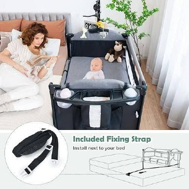 Mamakids cosleeper Playpen with basinet