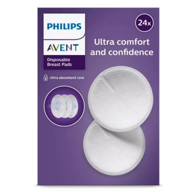 Philips Avent Disposable Breast Pads 24 Pack SCF254/24 | Ultra Thin