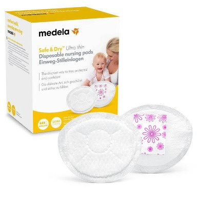 Medela Safe & Dry Ultra Thin Nursing Pads | Disposable Breast Pads