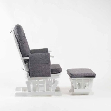 Gliding chair with gliding ottoman