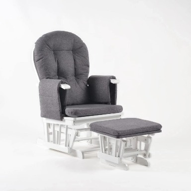 Gliding chair with gliding ottoman