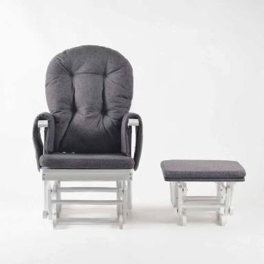 Gliding chair with gliding ottoman
