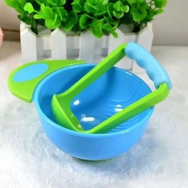 Baby Food Masher Set – Bowl and Hand Masher | BPA-Free Baby Feeding