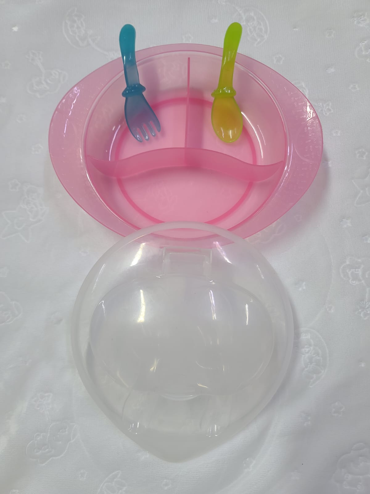 Baby Weaning Feeding Bowl Set | BPA-Free Bowl, Spoon & Fork for 6+ Months