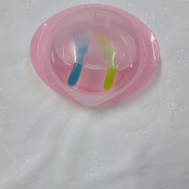 Baby Weaning Feeding Bowl Set | BPA-Free Bowl, Spoon & Fork for 6+ Months