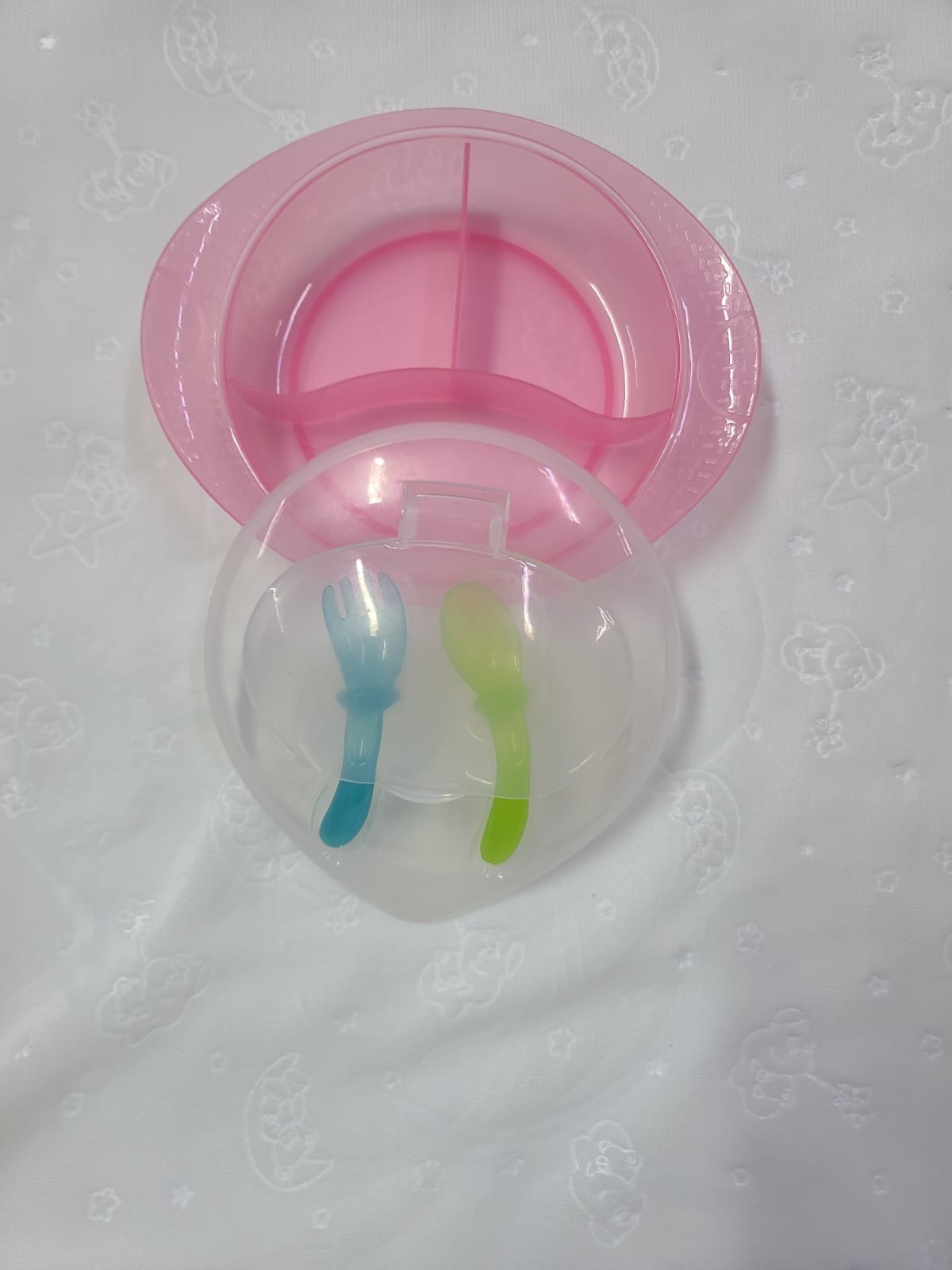Baby Weaning Feeding Bowl Set | BPA-Free Bowl, Spoon & Fork for 6+ Months