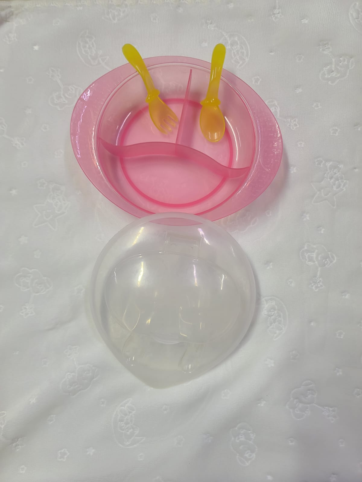 Baby Weaning Feeding Bowl Set | BPA-Free Bowl, Spoon & Fork for 6+ Months