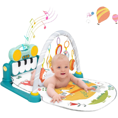 First Step 5-in-1 Baby Play Mat with Piano (Model HE0635) – Interactive Activity Gym for Newborns & Toddlers