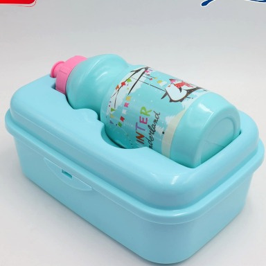 Momeasy Lunch Box & Water Bottle Set | Kids School Meal Set