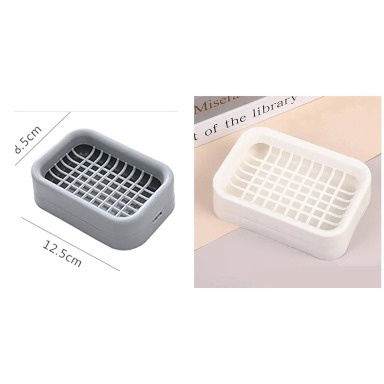 Double-Layer Draining Soap Dish – Keeps Soap Dry & Counter Clean