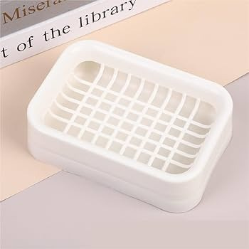 Double-Layer Draining Soap Dish – Keeps Soap Dry & Counter Clean