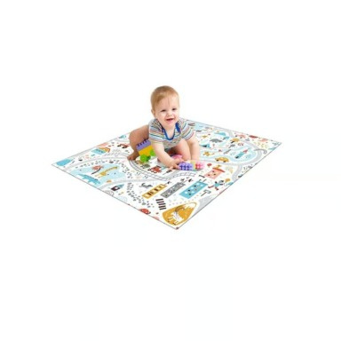 Dining mat Waterproof 120x120 cm Kids Activity & Play Mat – Town Road Map Design