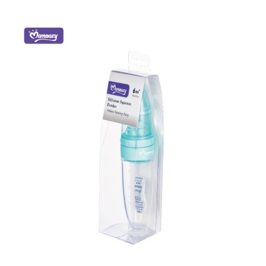 Momeasy Silicone Squeeze Feeder with Spoon | Baby Food Feeder 6M+