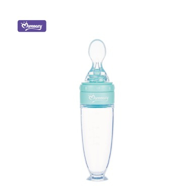 Momeasy Silicone Squeeze Feeder with Spoon | Baby Food Feeder 6M+