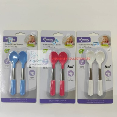 Momeasy Stainless Steel Spoons for Infants & Toddlers – Safe & Ergonomic (Model 45340)