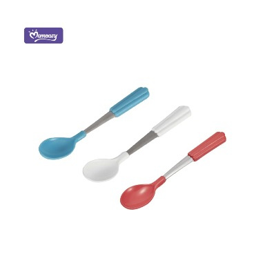 Momeasy Stainless Steel Spoons for Infants & Toddlers – Safe & Ergonomic (Model 45340)