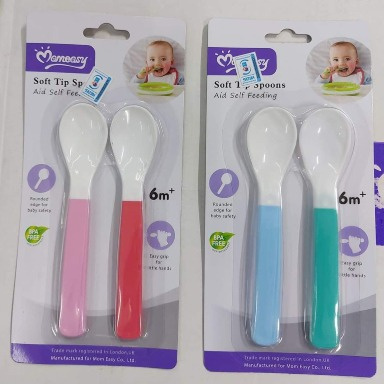 Momeasy Baby Soft-Tip Feeding Spoons – BPA-Free, Ergonomic Infant & Toddler Self-Feeding Spoons (6m+)