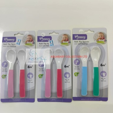 Momeasy Baby Soft-Tip Feeding Spoons – BPA-Free, Ergonomic Infant & Toddler Self-Feeding Spoons (6m+)