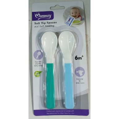 Momeasy Baby Soft-Tip Feeding Spoons – BPA-Free, Ergonomic Infant & Toddler Self-Feeding Spoons (6m+)