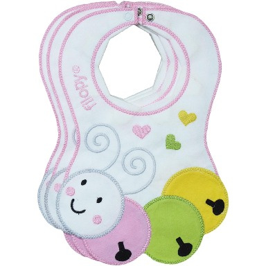 Adorable Baby Bib – Soft, Absorbent & Cute Caterpillar Design
