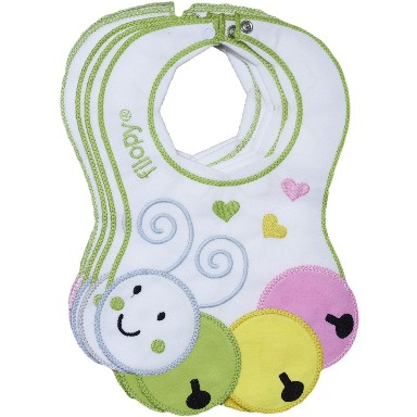 Adorable Baby Bib – Soft, Absorbent & Cute Caterpillar Design