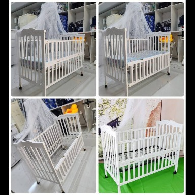 Imported baby cots with net and wheels