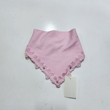 Lace-Trim Baby Bandana Bib – Soft, Absorbent & Stylish Drool Bib for Infants & Toddlers