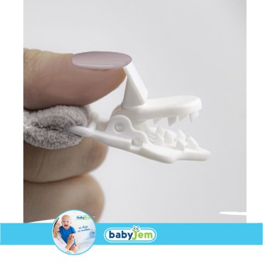 Babyjem Pacifier Holder – Plush Soother Chain with Clip