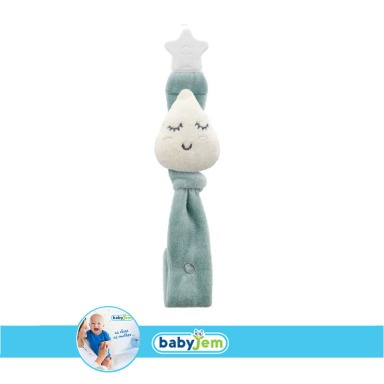 Babyjem Pacifier Holder – Plush Soother Chain with Clip