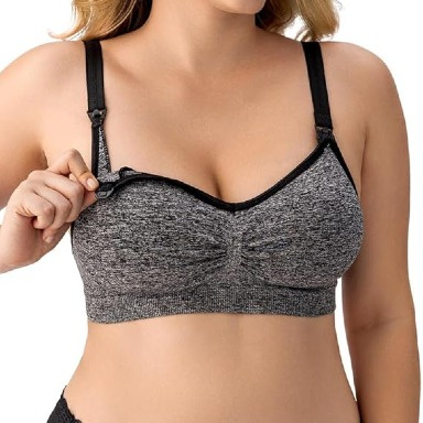 Stelle Maternity Nursing Bra Set – Wireless Seamless Breastfeeding Bras with Drop-Down Cups