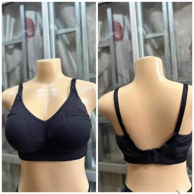 Stelle Maternity Nursing Bra Set – Wireless Seamless Breastfeeding Bras with Drop-Down Cups