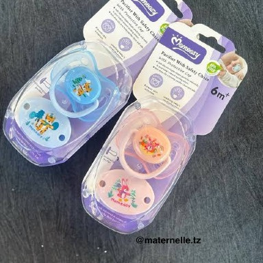 Momeasy Silicone Pacifier with Safety Chain – BPA-Free & Orthodontic