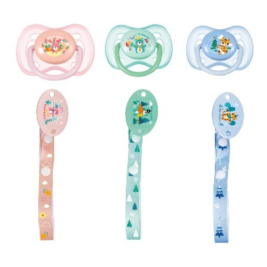 Momeasy Silicone Pacifier with Safety Chain – BPA-Free & Orthodontic